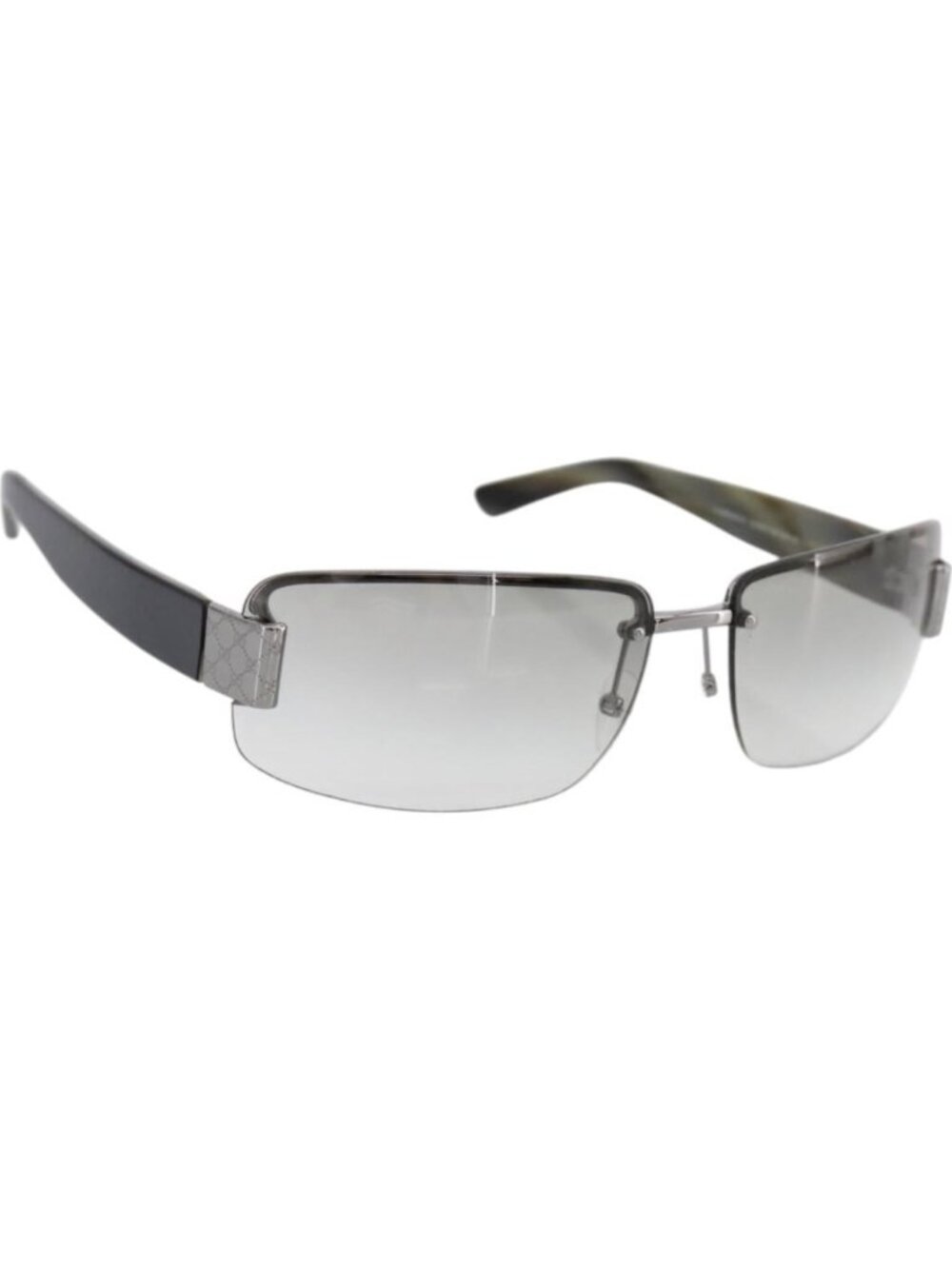 GUCCI Rimless Sunglasses plastic Gray